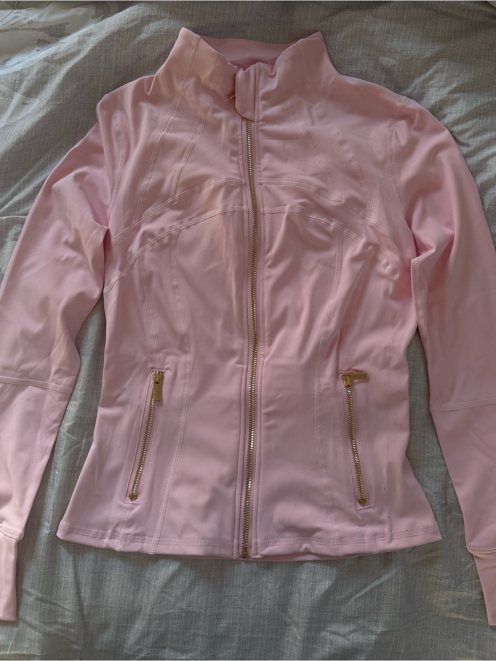 Light Pink Women's Zip-Front Jacket